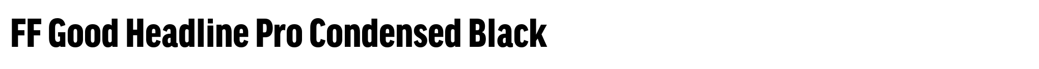 FF Good Headline Pro Condensed Black image